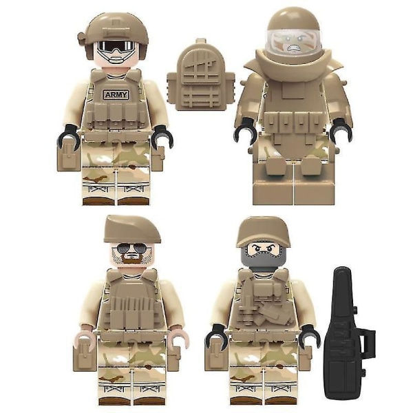 Navy Seals 12 Military Series Building Blocks With Weapons Boy Building Blocks