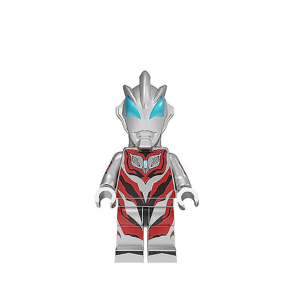 8 Pieces Of Ultraman Building Blocks Minifigures Assembling Toys