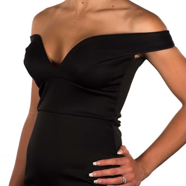 Strapless Bra Backless Push Up Self Adhesive Bra Invisible U Plunge Stick On Bra Black C Cup