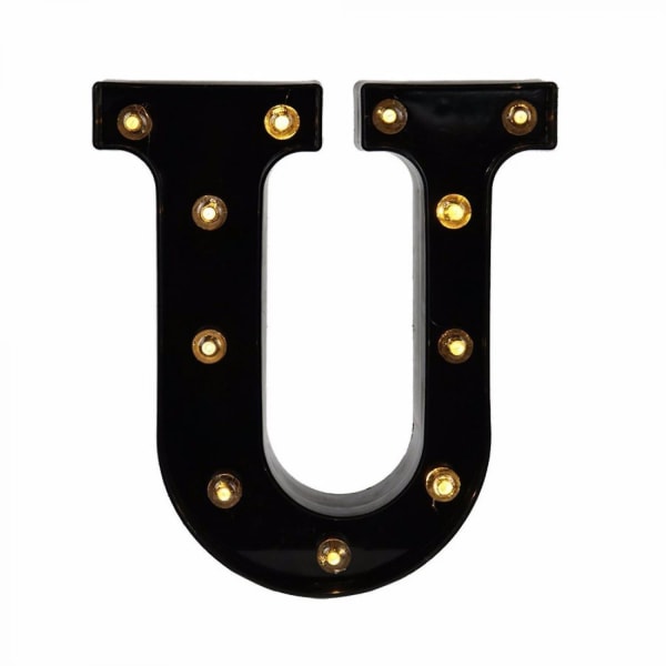 Led  Letter Lights New Design Light Up Black Letters For Events Wedding Party Birthday Home Bar Diy Decoration B091-361 U