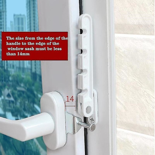 Adjustable Window Stopper, Latch, Locking Strap, Abs Window Stay With Screws, Position Stopper, Child Safety Protector