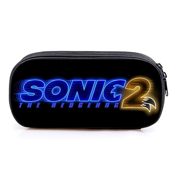 Sonic The Hedgehog Kids Pencil Case Pen Bag Pouch Stationary Organizer Case 17