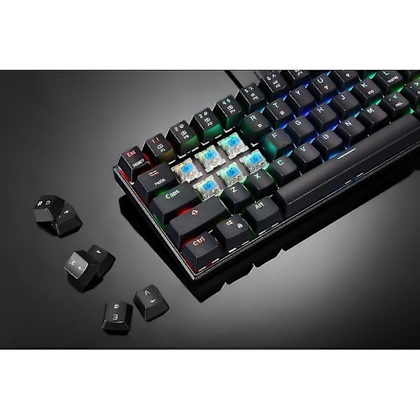 Ck62 Bluetooth Wired Mechanical Gaming Keyboard 61 Keys For Tablet Laptop Smartphone Motospeed black