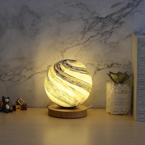 LED Star Moon Remote Control Table Lamp(Gray)