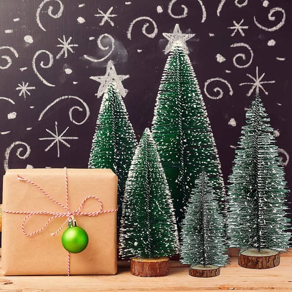 Small Christmas Tree, Valentines Day Decor, 5pcs Mini Christmas Tree Set