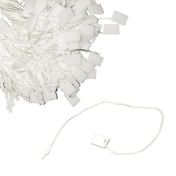 100pcs Nylon String Hang Tag Fasteners White 1000pcs