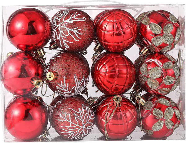 Christmas Balls Shatterproof Christmas Tree Ball Ornaments Decorations For Xmas Trees