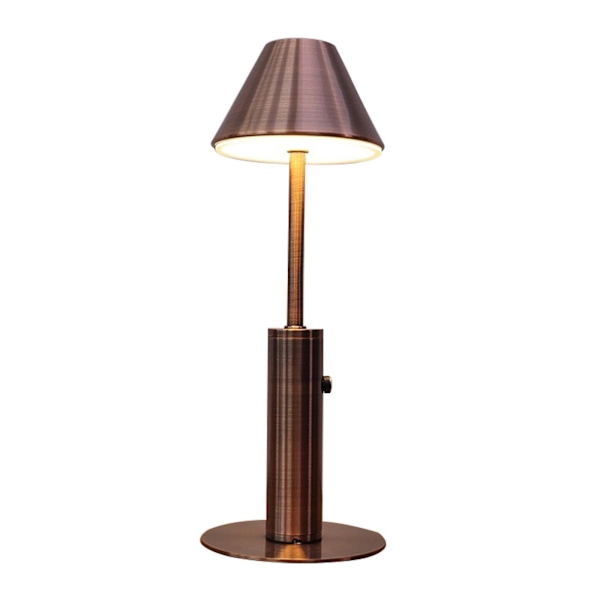 Led Rechargeable Bar Table Lamp Decorative Atmosphere Lamp Three-tone Light Touch Switch Table Lamp Bronze