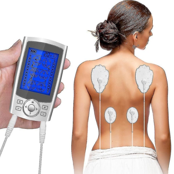 24modes Eletric Compex Muscle Stimulator Ems Pulse Meridian Physiotherapy Tens Machine Electrodes