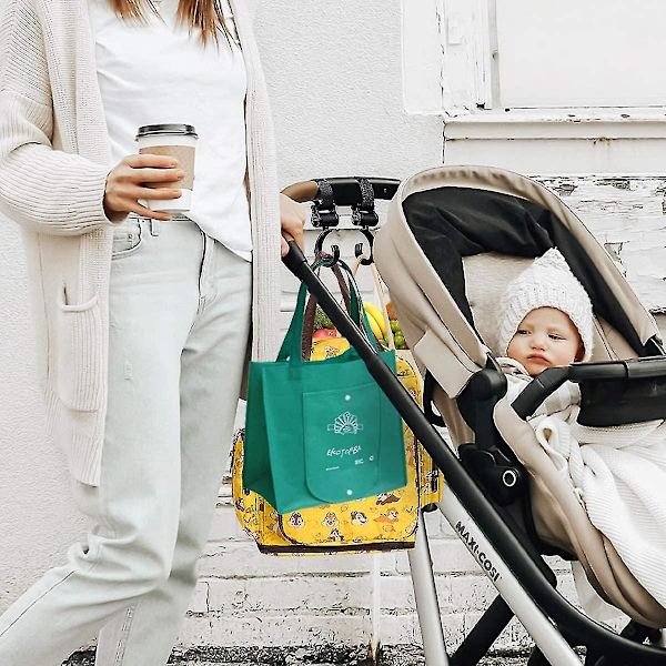 2 Pieces Stroller Hooks Versatile Children For Stroller Stroller Hooks Black