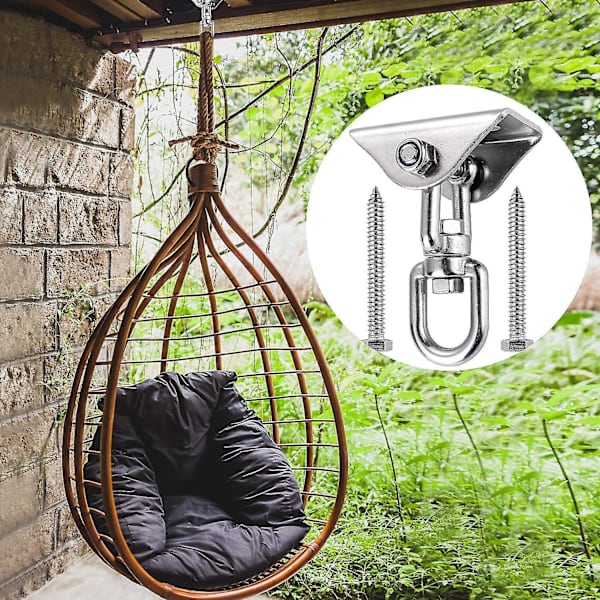 Innovative Ceiling Hook With 304 Stainless Steel 500kg Capacity 360 Rotation, Suspension For Concrete Wood Sets, Hanging Chair, Hanging Lamp, Hammock