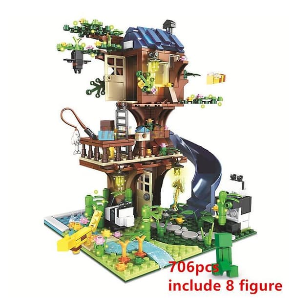 Modern Treehouse Building Blocks Classic Model Sets Bricks Kids Kits