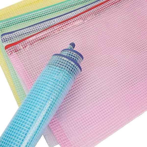 Dokumentmappe A5 12 Stykker, Lynlåsmapper, A5 Mesh Plast Lynlåsmappe