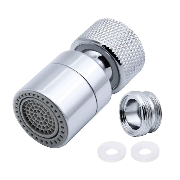 Fong 360 Swivel Faucet Aerator Brass 2 Modes Adjustable Kitchen Faucet Filter Bubbler With Nozzle Adapter - For Faucets With M22 External Thread Nozzl