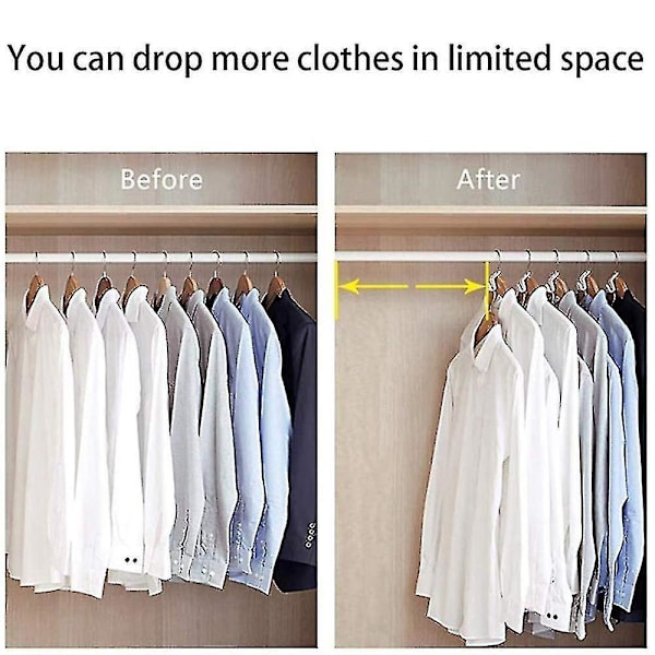 30pcs Clothes Hanger Connector Hooks Mini Cascading Stack For Closet Wardrobe Space Saving 30pcs