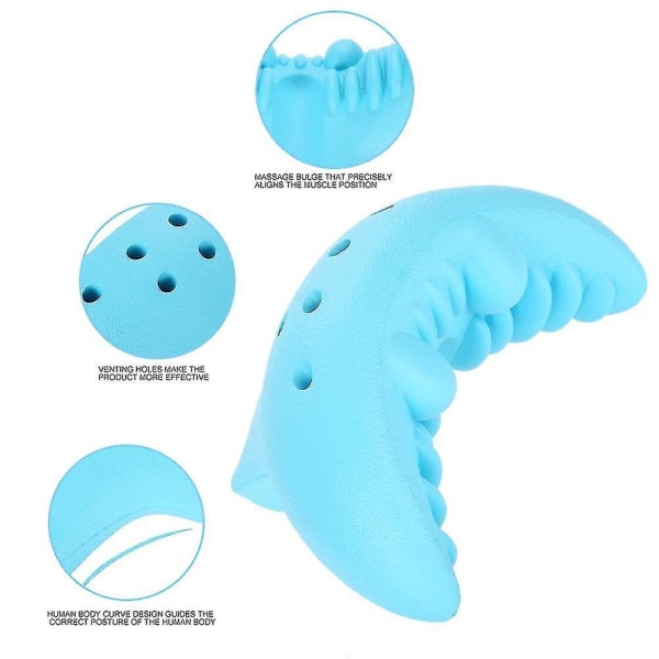 Neck Massage Pillow, Portable Cervical Spine Massager Acupressure Neck