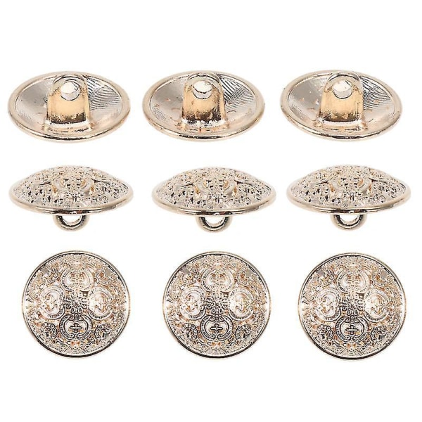 Blazer Button Set Vintage Golden Hollow Out Button For Blazer Suits Coat Uniform Jacket 200 Pcs