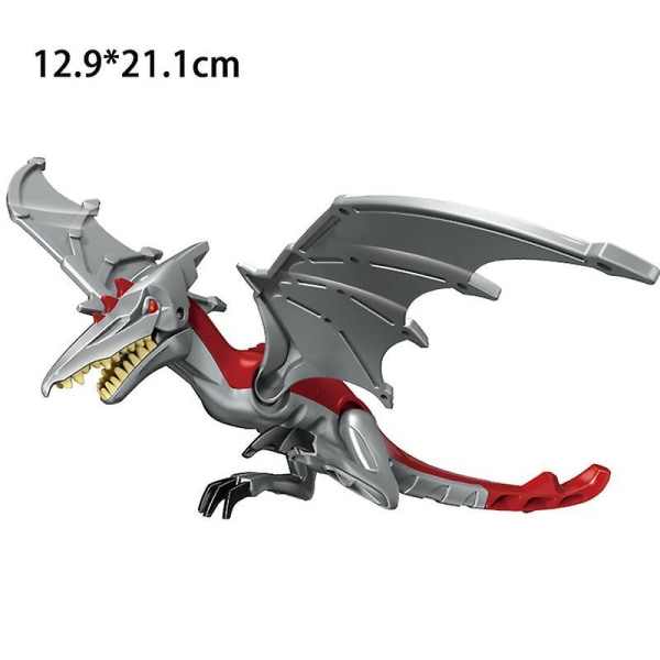 Jurassic Dinosaur World Series Building Blocks Triceratops  Big Figures|blocks The volcano pterosaurs