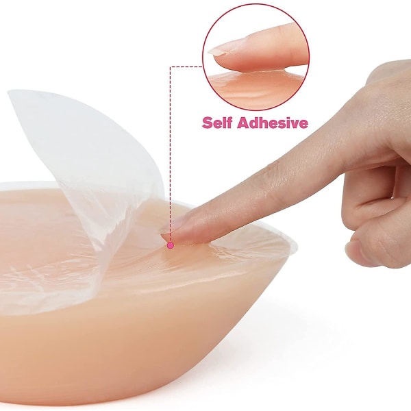 Self Adhesive Triangle Silicone Breast Forms Fake Boobs Mastectomy Prosthesis Crossdresser Bra Pad Enhancers XL