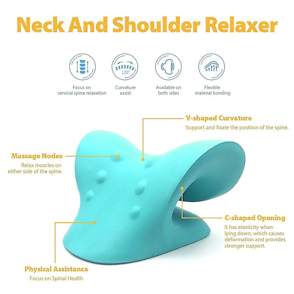 Neck Traction,neck Pillow,neck Support,neck Relaxer,portable Cervical Traction Pillow, Ergonomic Traction Neck Support Pillow For Neck Pain Relief-gre
