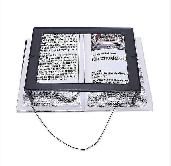Reading Magnifier Full Page Optical Magnifying Foldable Led Desk Magnifying Glass