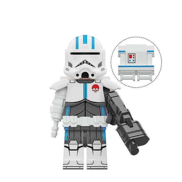 6pcs Star Wars Remnant Squad Destroyer Crosshair Echo Hunter Technician Assemble Building Block Toys