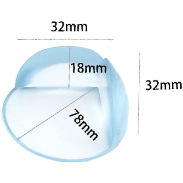 4 Pc Table Corner Guard Safety Protector Anti-collision Furniture Table Edge Simicircle