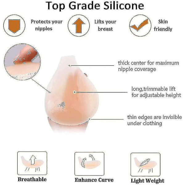 Invisilift Bra, Silicone Adhesive Lift Bra Push Up Conceal Lift Bra For Women G