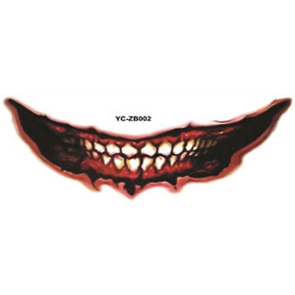 1/12 stk. Halloween Spøg Makeup Midlertidig Tatovering Tattoo stickers 02
