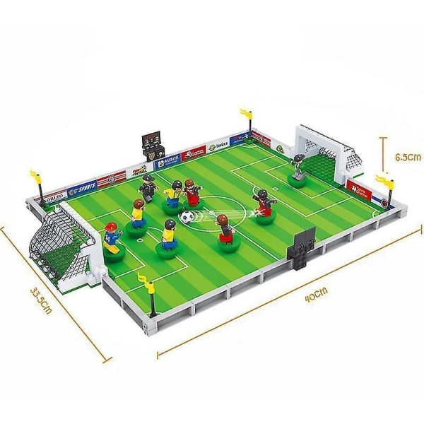 Football Field Building Blocks World Cup Parent-child Interaction Small Particle Assembly Toys