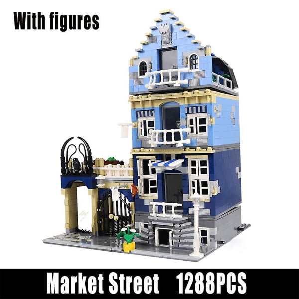 Palace Cinema City Streetview Modular Building Blocks Bricks With 6 Figures Compatible 10232 Toy Birthday Christmas Gift1288pcs