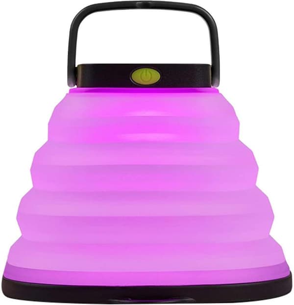 Solar Light, Solar Compression Light, Outdoor Rechargeable, Led Tent Light Camping Folding Lantern