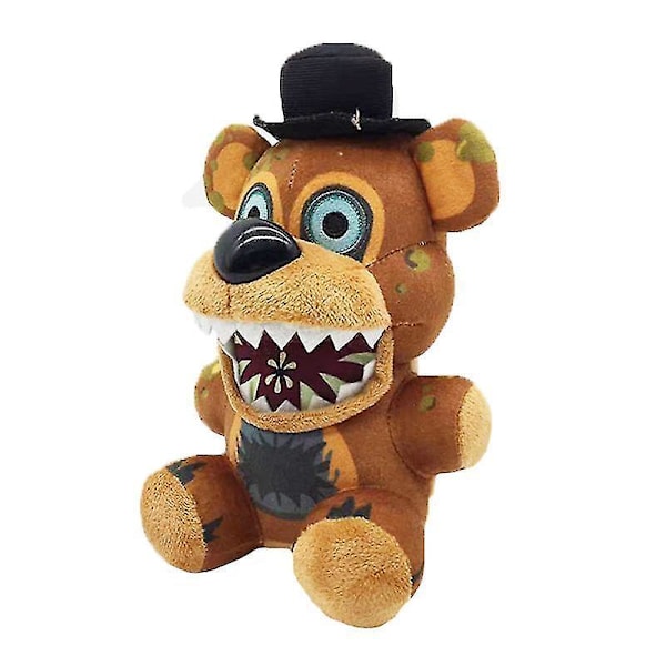 4 stk. 18 cm Fnaf Plyslegetøj 5 Nætter Bjørn Foxy Chica Bonnie Plysdukke Legetøj Blød Udstoppede Dukke Til Børn Fødselsdag Julegave 4pcs per set
