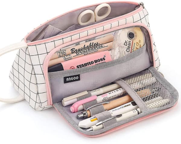 Large Capacity Colored   Storage Pouch Marker Pen Pencil Case