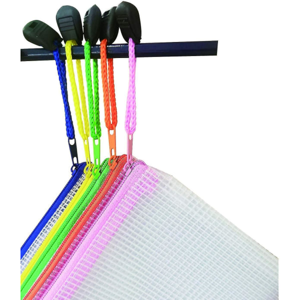 Document Folder File Zipper Bags Plastic Wallets Folder (a3-10pcs)