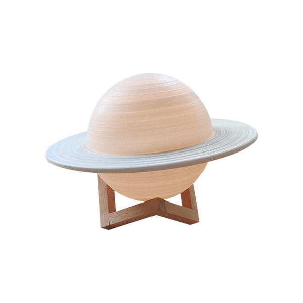 Saturn Lamp Planet Atmosphere Lamp 16 Color Remote Control Touch Sensor Lamp Usb Charging Night Light Moon Light 6.3In