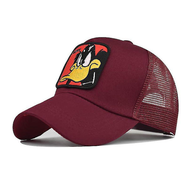 Disney Anime Figures Daffy Duck Baseball Cap Embroidered Cotton Cartoon Animals Four Seasons Mesh Hat Birthday Gifts 12