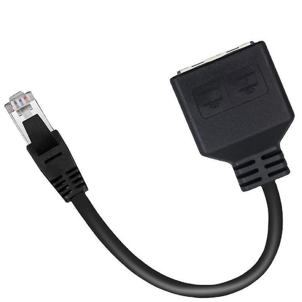 Network Adapter Rj45 1 To 2,rj45 A Male-female Double Adapter (15cm) It Is Used To S  The Network