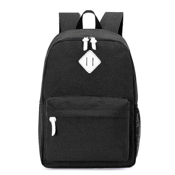By  Lightweight Waterproof Leisure Backpack For Teen Boys And Girls School Bags With 14-15" Laptop Rucksack1pcs-black