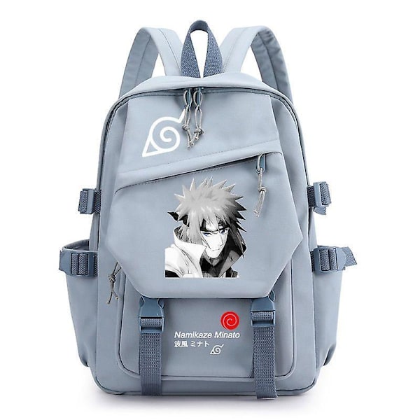 Naruto School Bag Naruto Backpack Large Capacity Student Backpack-d Style blue