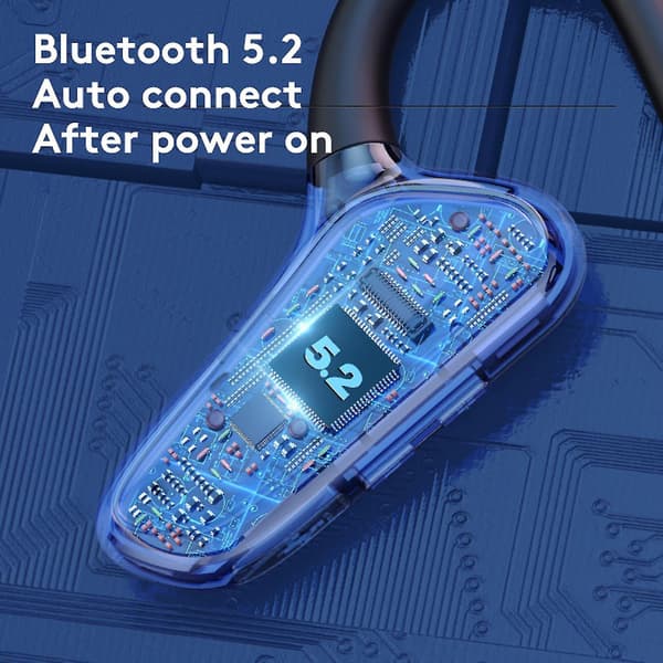 M-d8 Bluetooth-compatible Earphone Bone Conduction Ipx5 Waterproof Bt5.0 Ear Hook Wireless Stereo Headset For Sports C