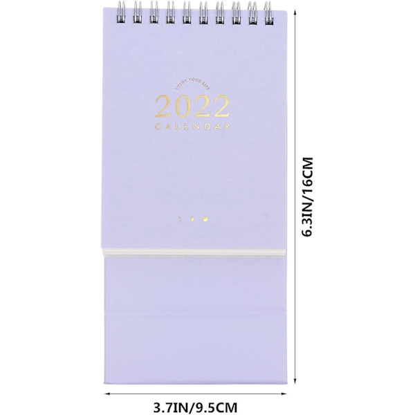 2022 Desk Calendar Mini Desktop Standing Flip Monthly Calendar For School Home Office Schedule Planner