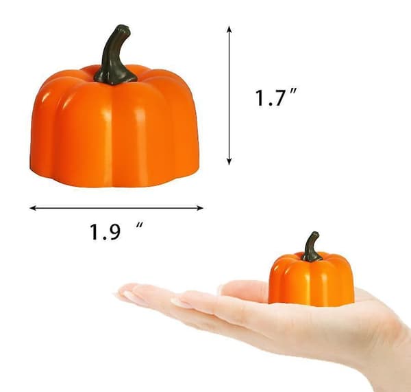 Halloween 12 Pack Led Pumpkin Lights style3