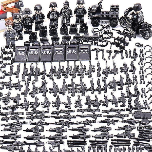 Panther Commando With Weapons Assembling Blocks 8pcs