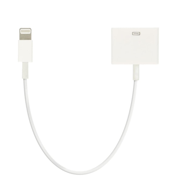 Lighting Adapter Cable To 30 Pin Charge & Synchronisation White Iphone