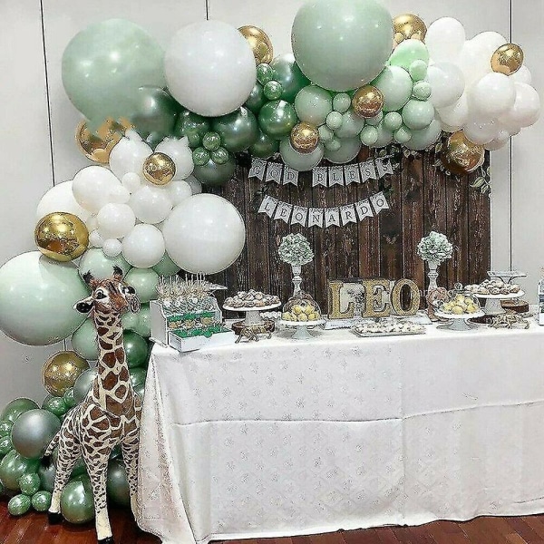 Green Balloon Arch Set Garland Ballon Kit Birthday Wedding Baby Shower