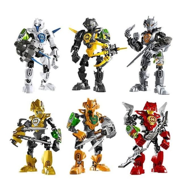 Warrior Soldiers Superhero BREEZ Robot Action Figures Bricks