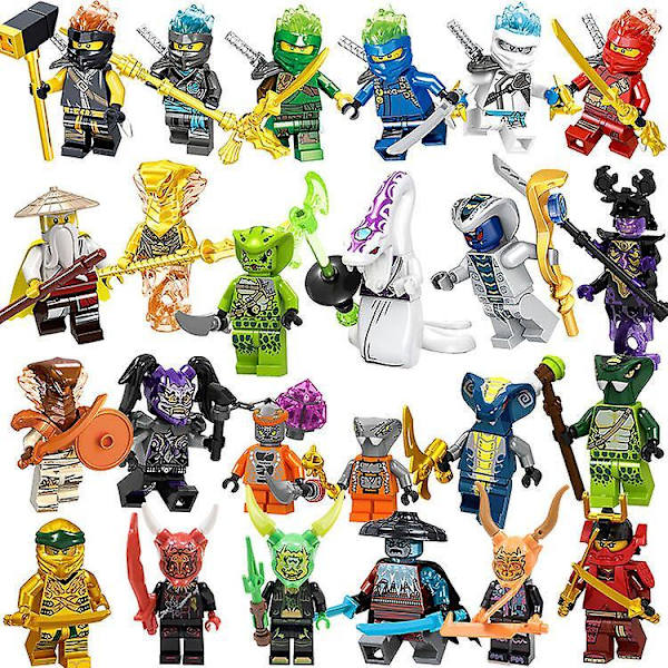 48 Pack Ninja Minifigures Set Kids Toys Action Figure Shinobi Mini Figures Birthday Party Gifts For Adults And Children Boys Girls