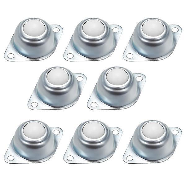 Universal Rotation Ball Transfer Units Cy-15a Flange Mounted Nylon Roller Ball Casters 22lbs Load Capacity 8pcs