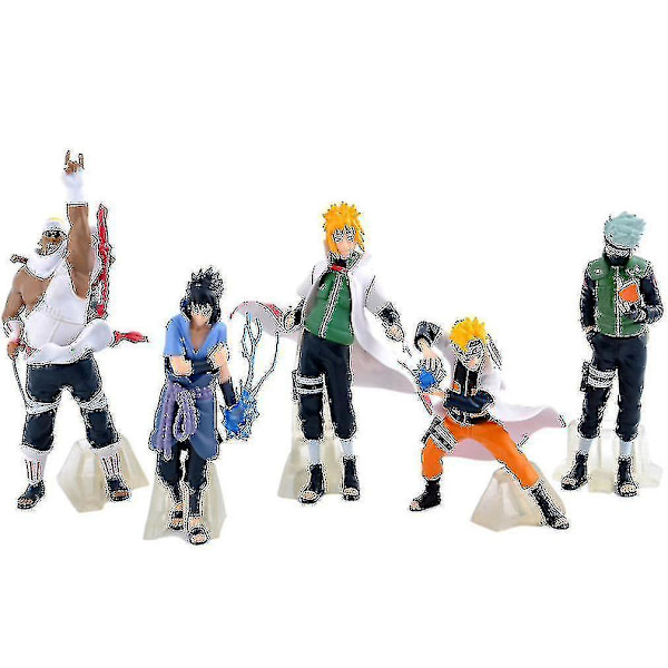 5 kpl Naruto Kakashi Sasuke Anime Keräilyhahmo Lelu